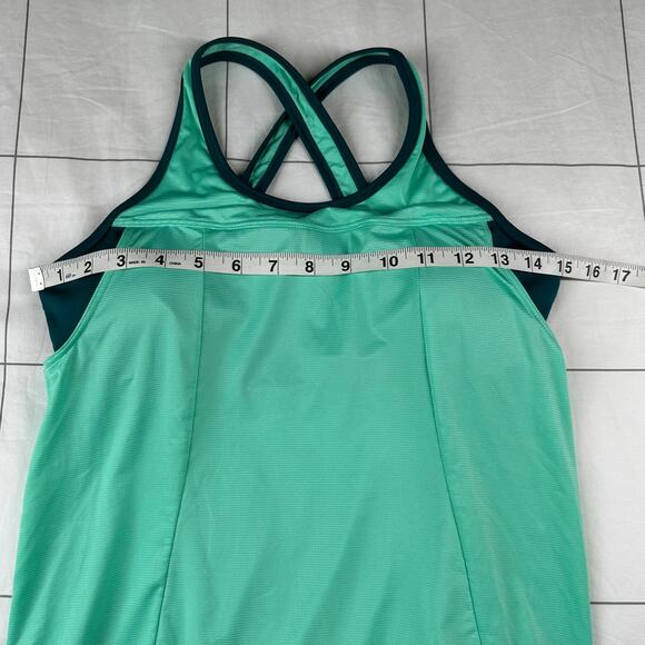 Prana Top Womens Small Green Gabrielle Yoga Tank Athletic Stretch Bra Active Gym - Picture 6 of 7